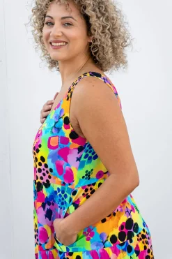 Ronnie Maxi Dress in Messy Mind by Kasey Rainbow