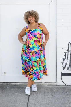 Ronnie Maxi Dress in Messy Mind by Kasey Rainbow