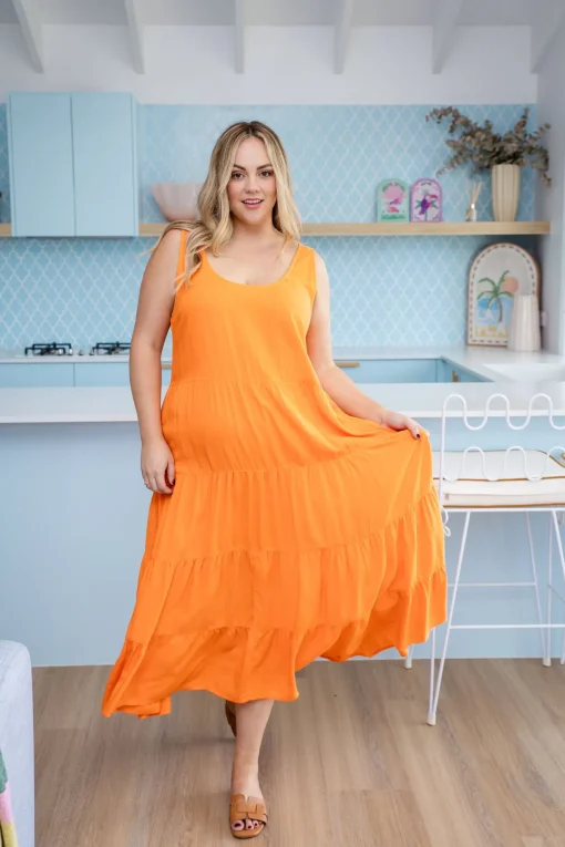 Ronnie Maxi Dress in Orange