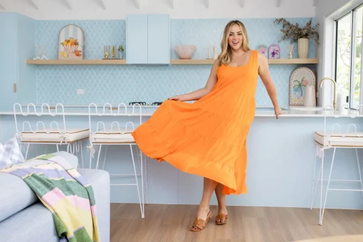 Ronnie Maxi Dress in Orange