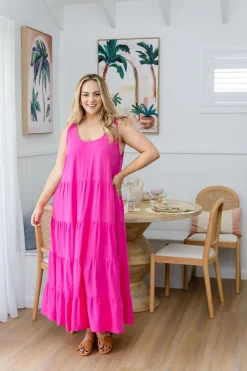 Ronnie Maxi Dress in Pink