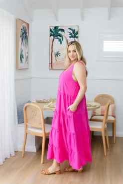 Ronnie Maxi Dress in Pink