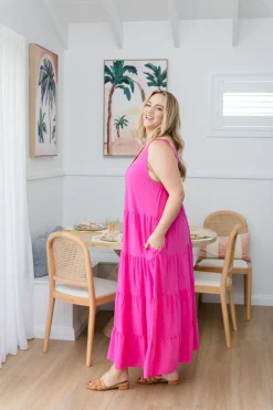 Ronnie Maxi Dress in Pink