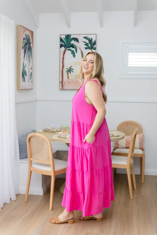 Ronnie Maxi Dress in Pink