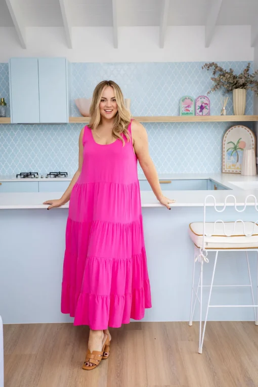 Ronnie Maxi Dress in Pink