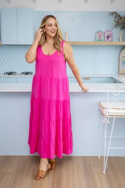 Ronnie Maxi Dress in Pink
