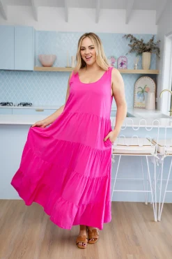 Ronnie Maxi Dress in Pink