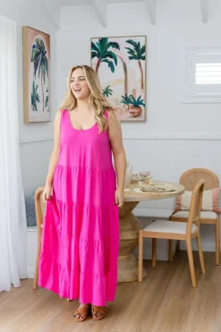Ronnie Maxi Dress in Pink