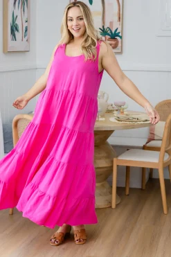 Ronnie Maxi Dress in Pink