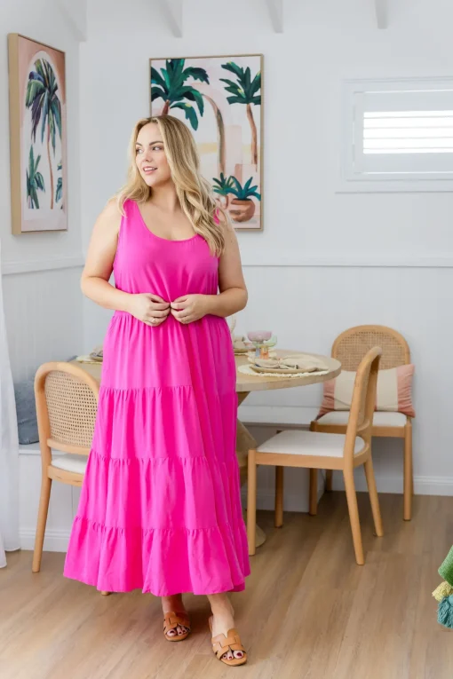 Ronnie Maxi Dress in Pink