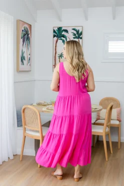 Ronnie Maxi Dress in Pink