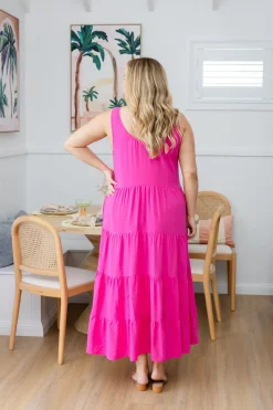 Ronnie Maxi Dress in Pink