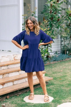 Sadie Dress in Navy