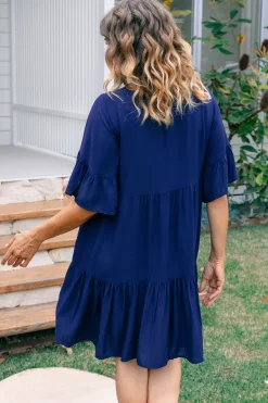Sadie Dress in Navy