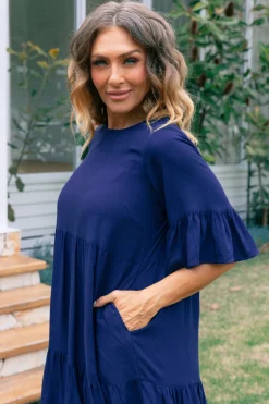 Sadie Dress in Navy