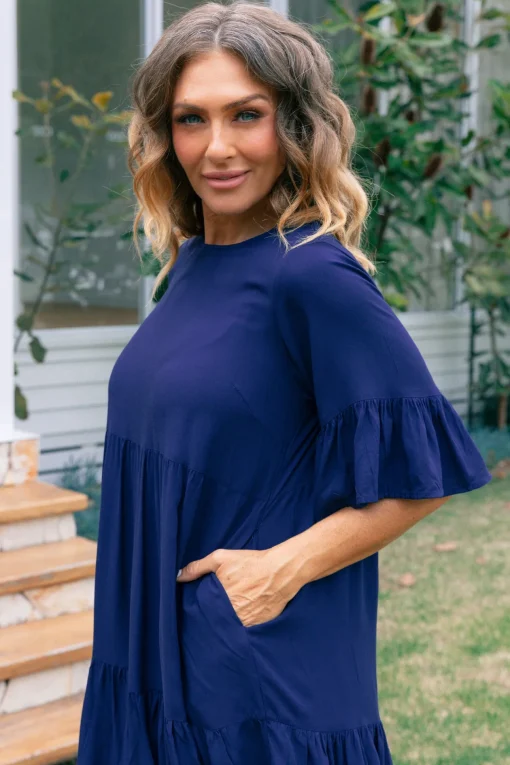 Sadie Dress in Navy