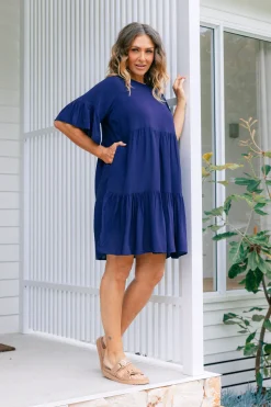 Sadie Dress in Navy