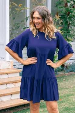 Sadie Dress in Navy