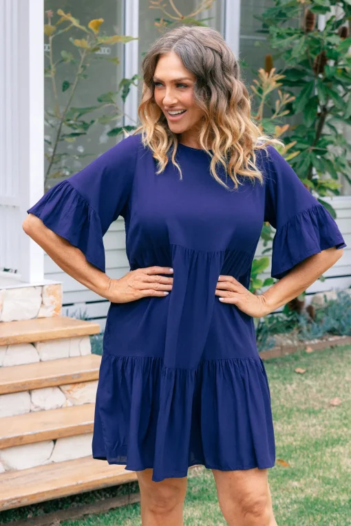 Sadie Dress in Navy