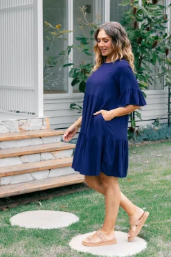 Sadie Dress in Navy