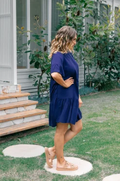 Sadie Dress in Navy