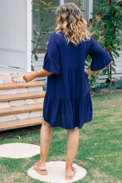 Sadie Dress in Navy