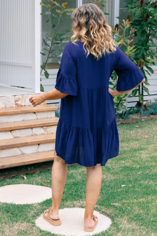 Sadie Dress in Navy