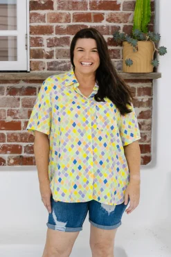 Samara Shirt in Diced
