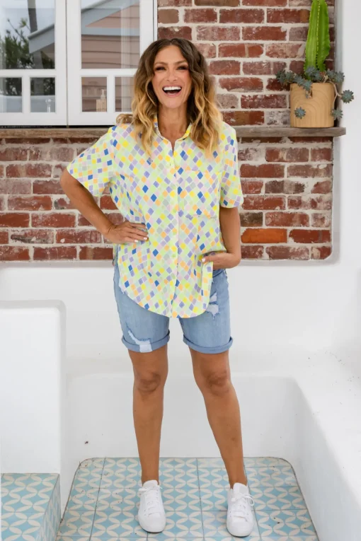 Samara Shirt in Diced