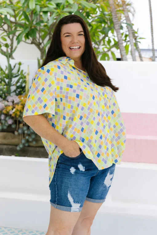 Samara Shirt in Diced