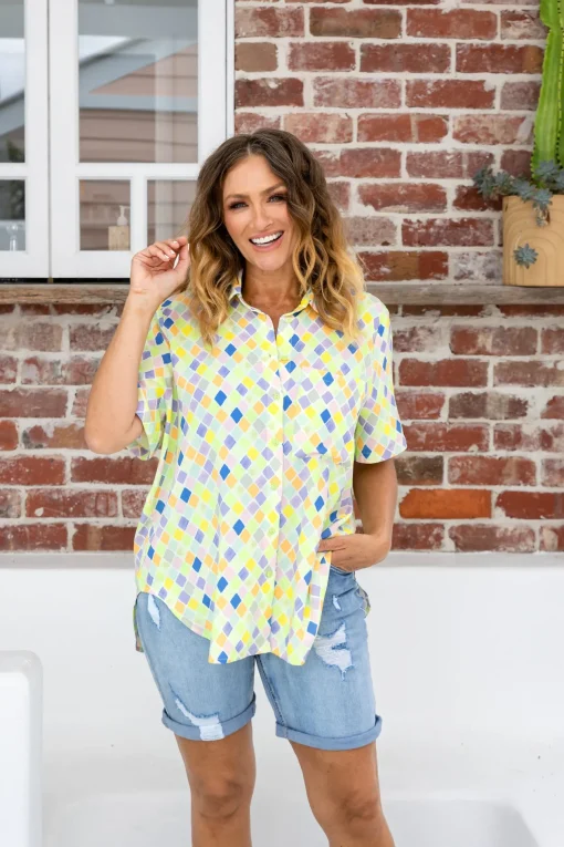 Samara Shirt in Diced