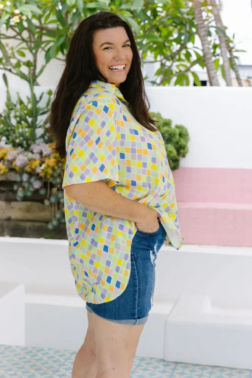 Samara Shirt in Diced