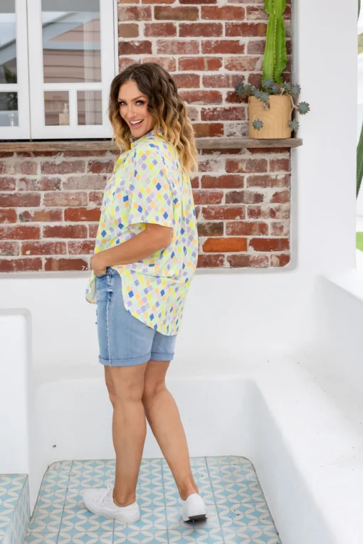 Samara Shirt in Diced
