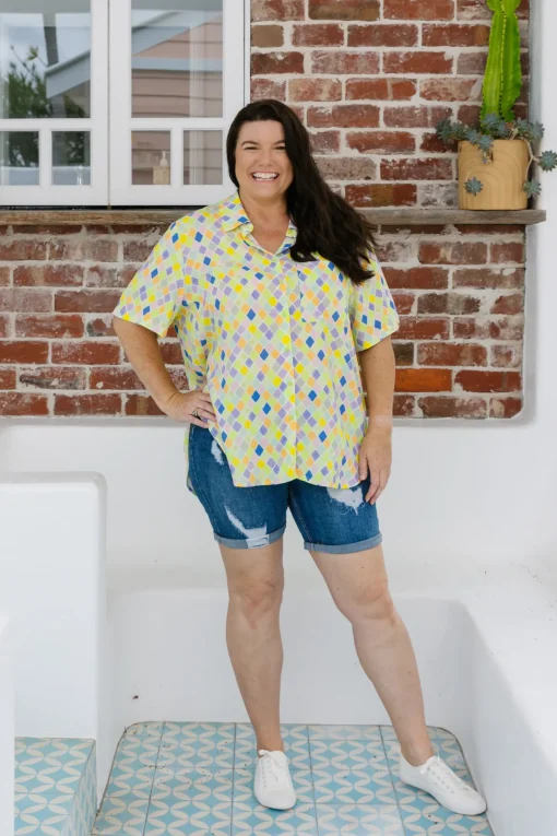 Samara Shirt in Diced