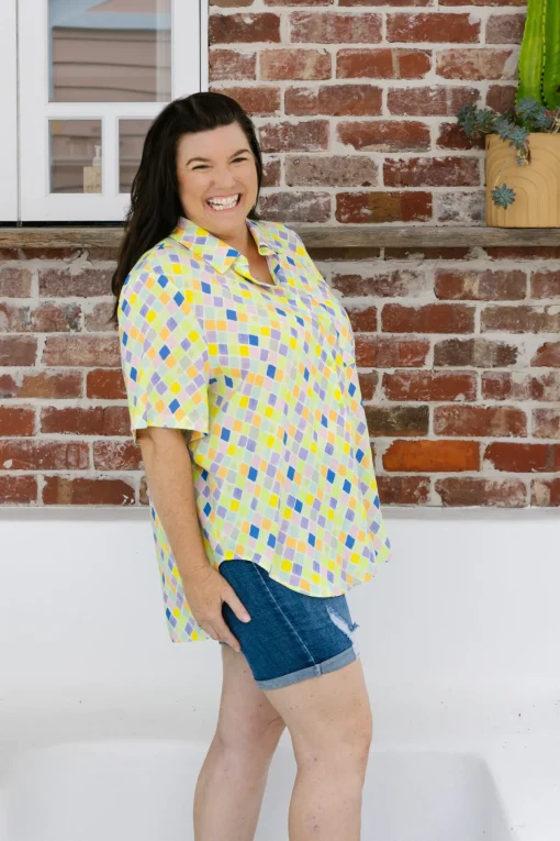Samara Shirt in Diced