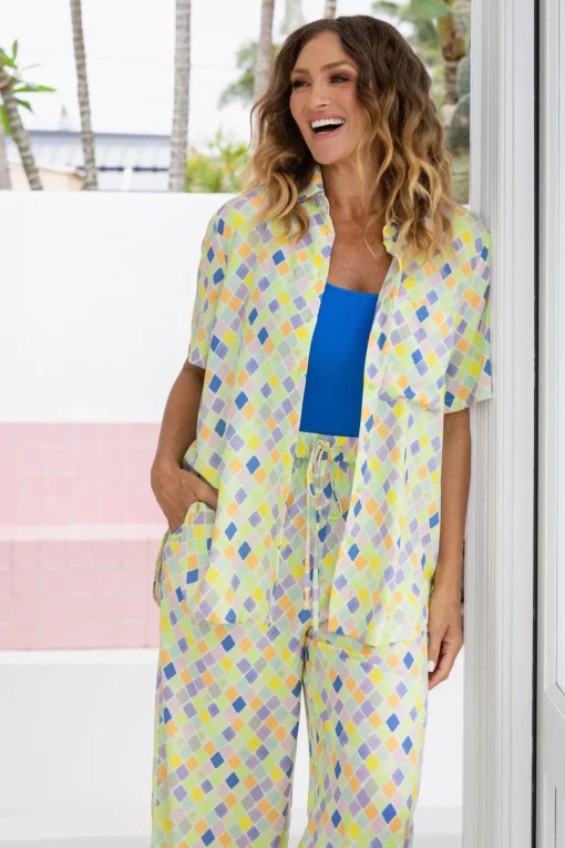 Samara Shirt in Diced
