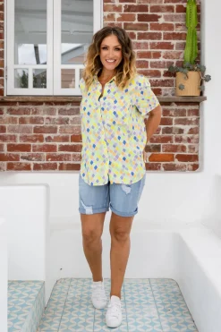 Samara Shirt in Diced