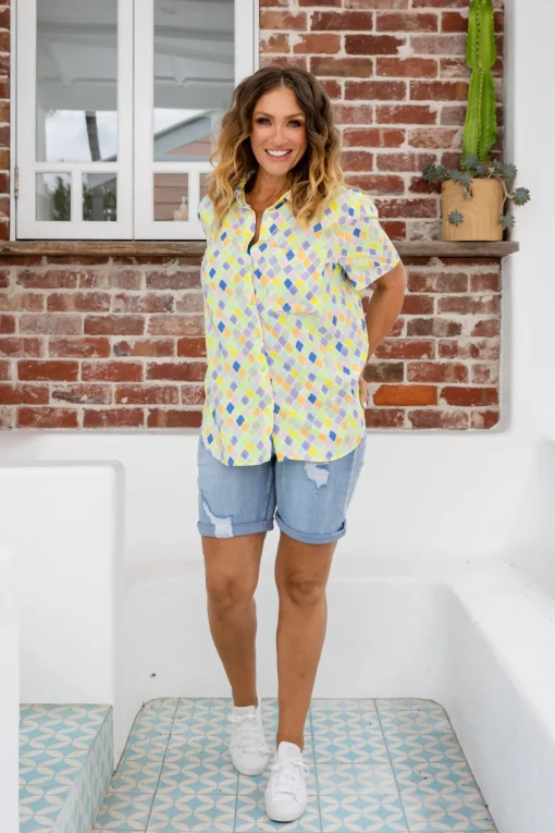 Samara Shirt in Diced