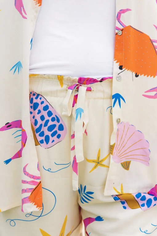 Shelley Bamboo Blend Shorts in Crabby Patty