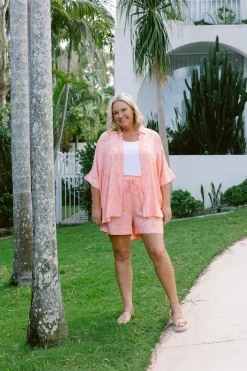 Shelley Shorts in Orange Sahara