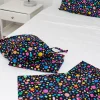 Sleep Bright Black Pebble Sheet Set by Kasey Rainbow