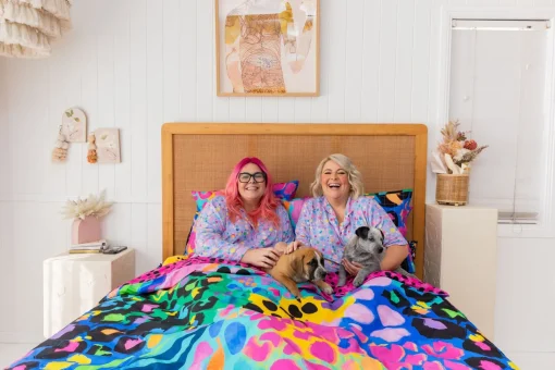Sleep Bright Electric Leopard Quilt Cover Set by Kasey Rainbow