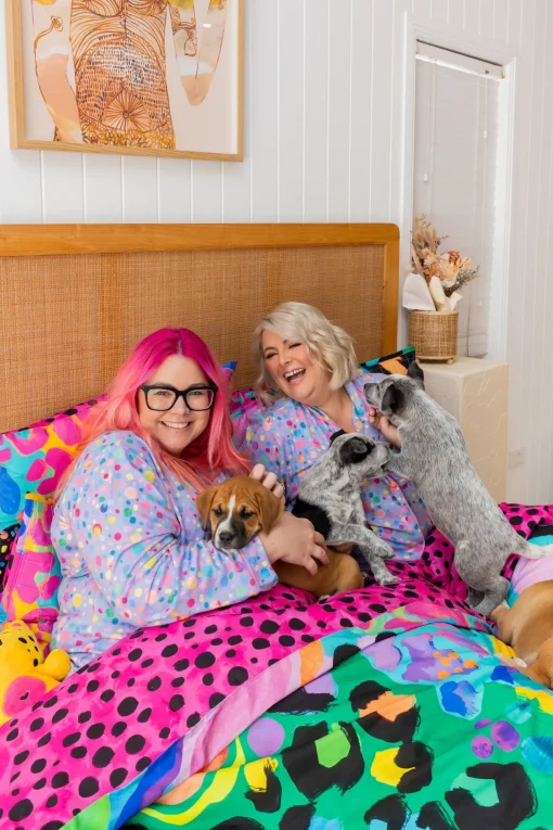 Sleep Bright Electric Leopard Quilt Cover Set by Kasey Rainbow