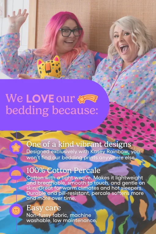 Sleep Bright Electric Leopard Quilted Coverlet Set by Kasey Rainbow