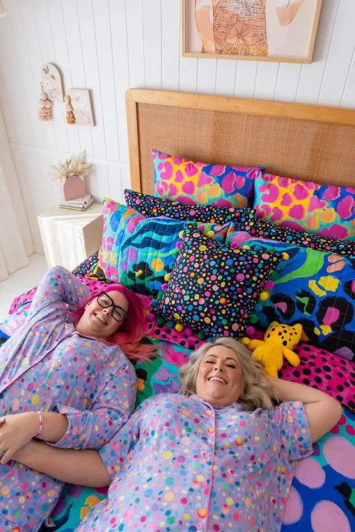 Sleep Bright Electric Leopard Quilt Cover Set by Kasey Rainbow
