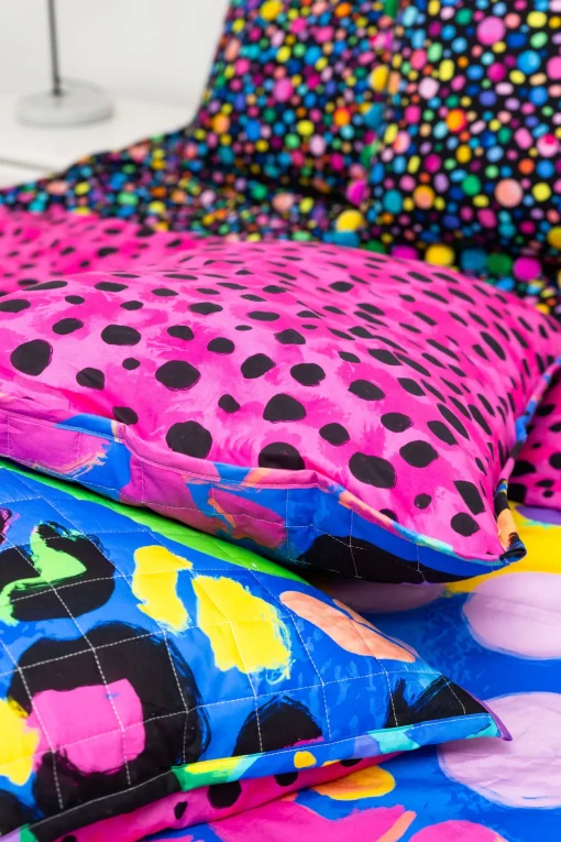 Sleep Bright Electric Leopard Quilted Coverlet Set by Kasey Rainbow