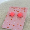 Sunburst Pink Stud Earrings