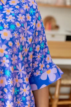 Tammin Shirt in Lilac Daisies