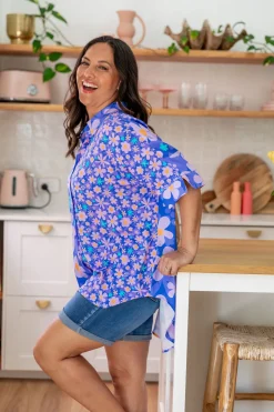 Tammin Shirt in Lilac Daisies