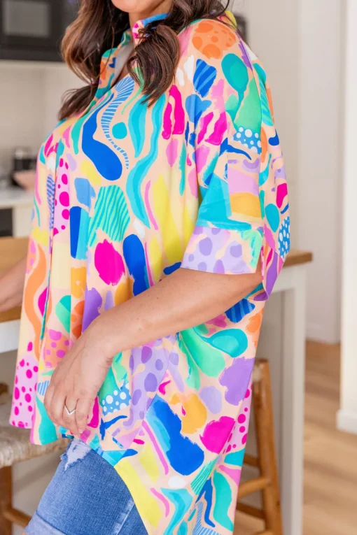 Tammin Shirt in Peachy Keen by Kasey Rainbow